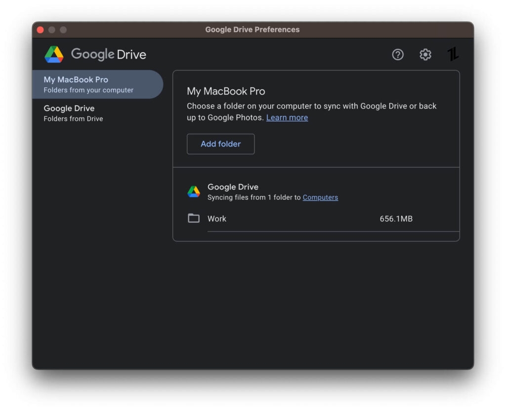 MacのGoogle Drive