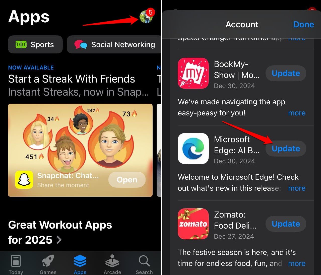 mettre à jour Microsoft Edge pour iOS