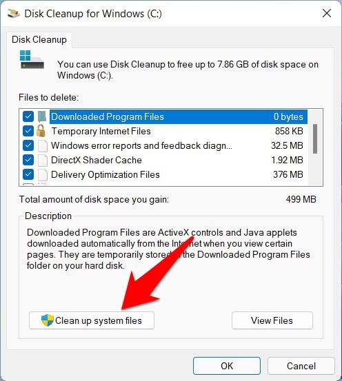 pulire file di sistema windows 11