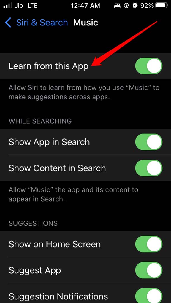 ativar Siri aprender com este aplicativo
