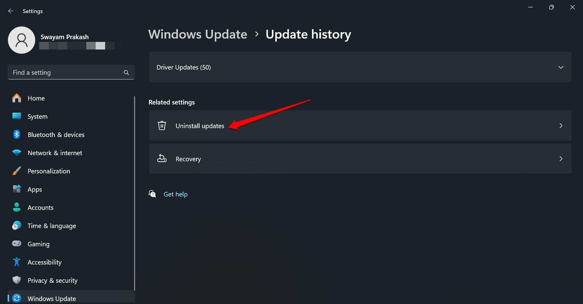 elenco della cronologia degli aggiornamenti di Windows 11