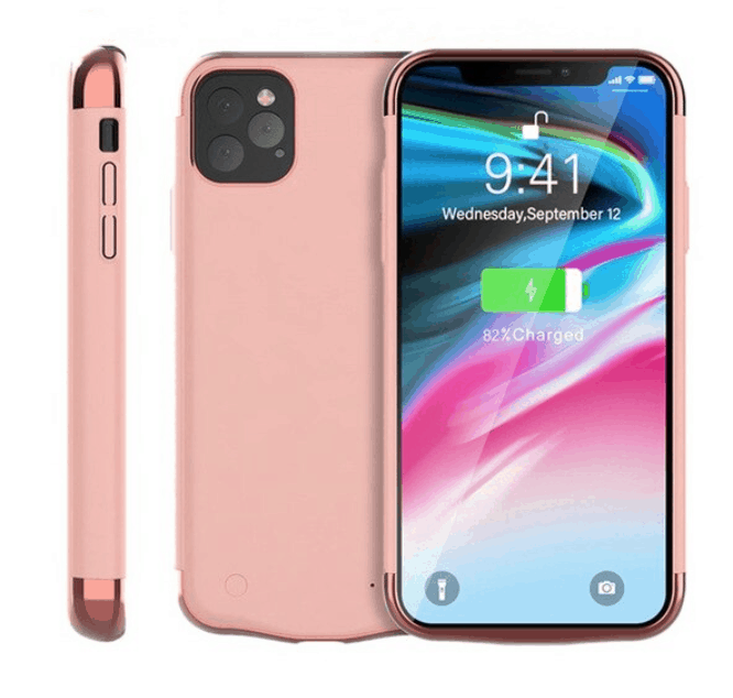 Funda de batería color rosa para iPhone 11 pro max