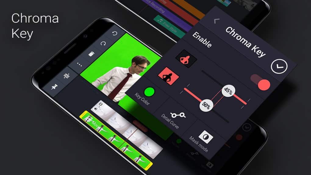 Outils Chroma Key de l'application