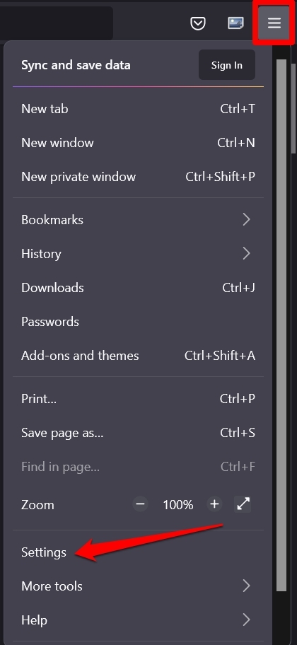 configuraciones de mozilla