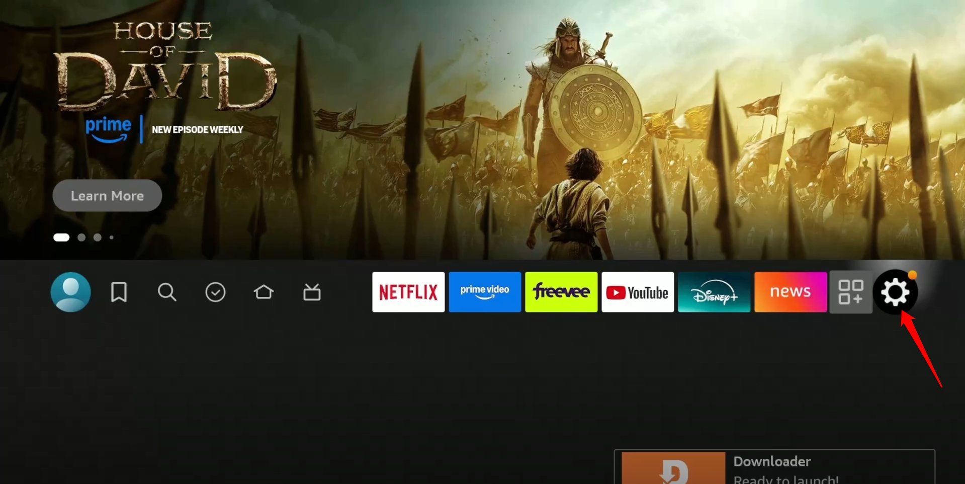 Firestick設定にアクセス