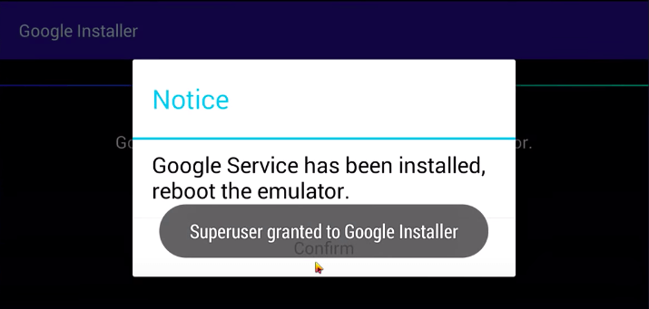 Google Installer für Dienste