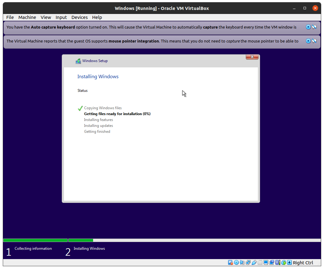Laissez Windows installer le logiciel