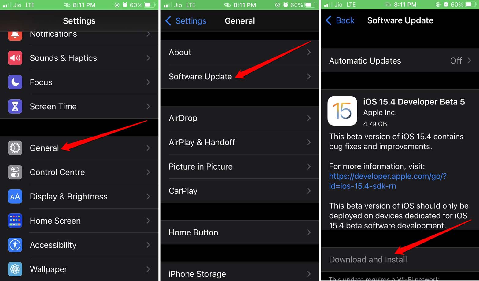 come installare aggiornamento iOS iPhone