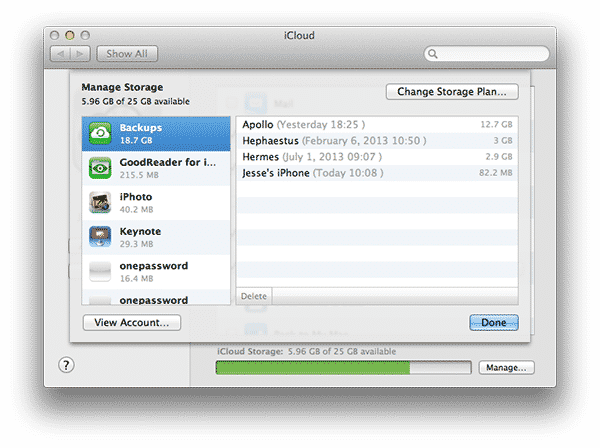 Wiederherstellen eines iCloud-Backups auf einem älteren iPhone