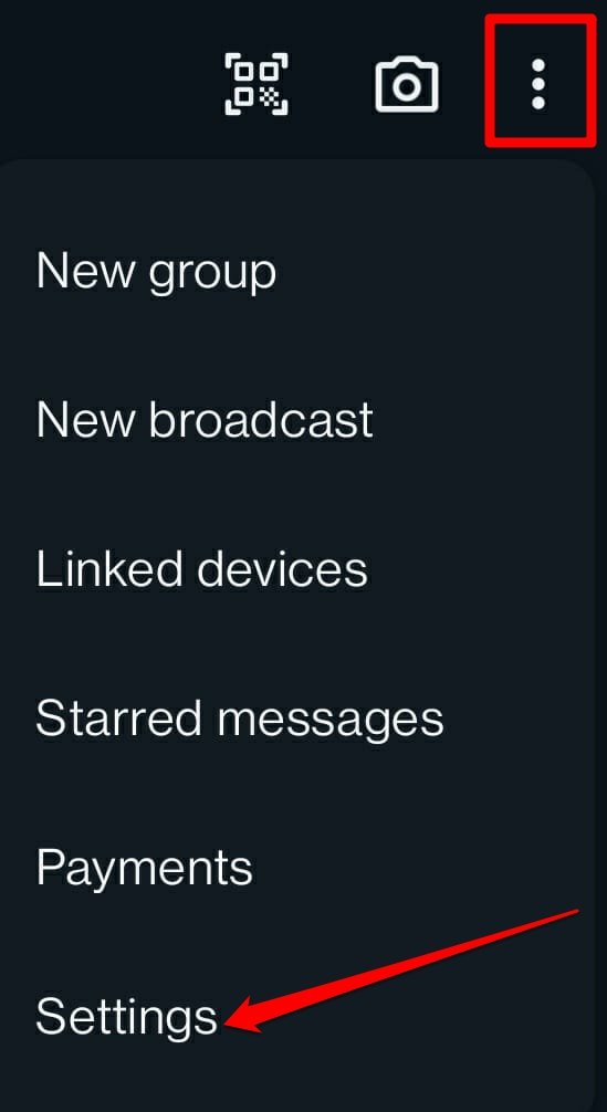 cómo acceder a la configuración de WhatsApp