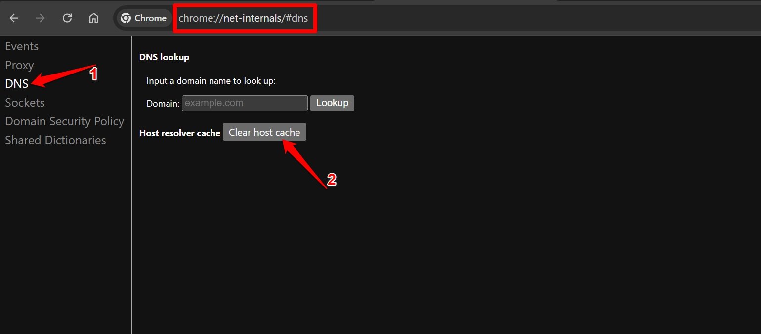 Wie man den DNS-Cache in Chrome leert