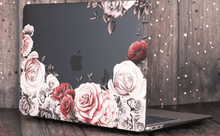 Custodia Marble Flower Bling per MacBook Air 2019