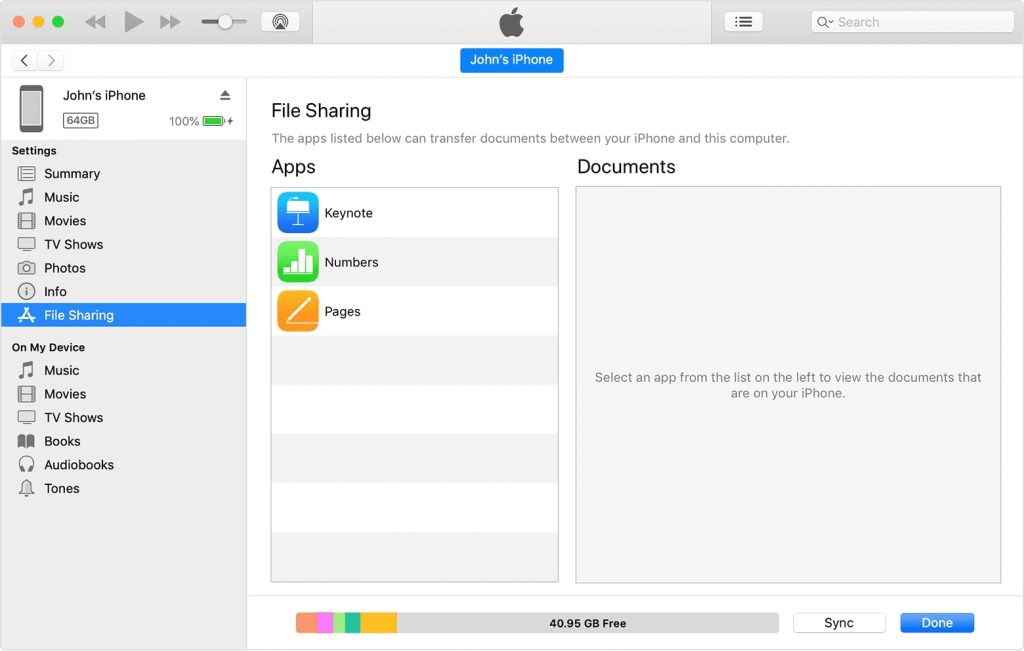 Dateien zwischen iPhone und Mac übertragen