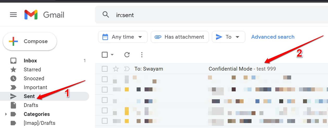apri l'email riservata