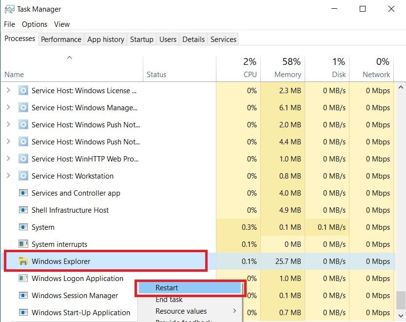 Beheben Sie, wenn die Windows 10-Taskleiste nicht funktioniert