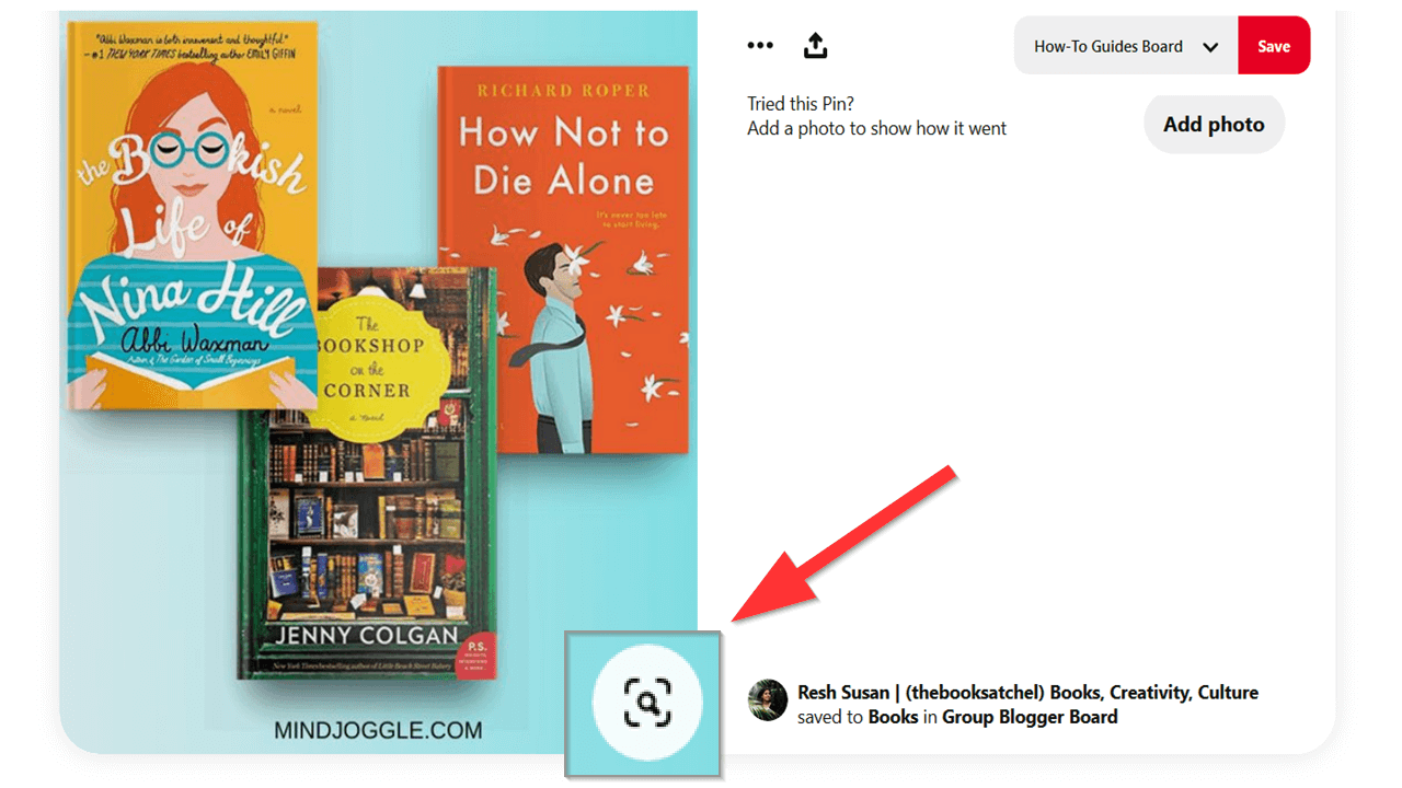 Strumento di Ricerca Visiva di Pinterest