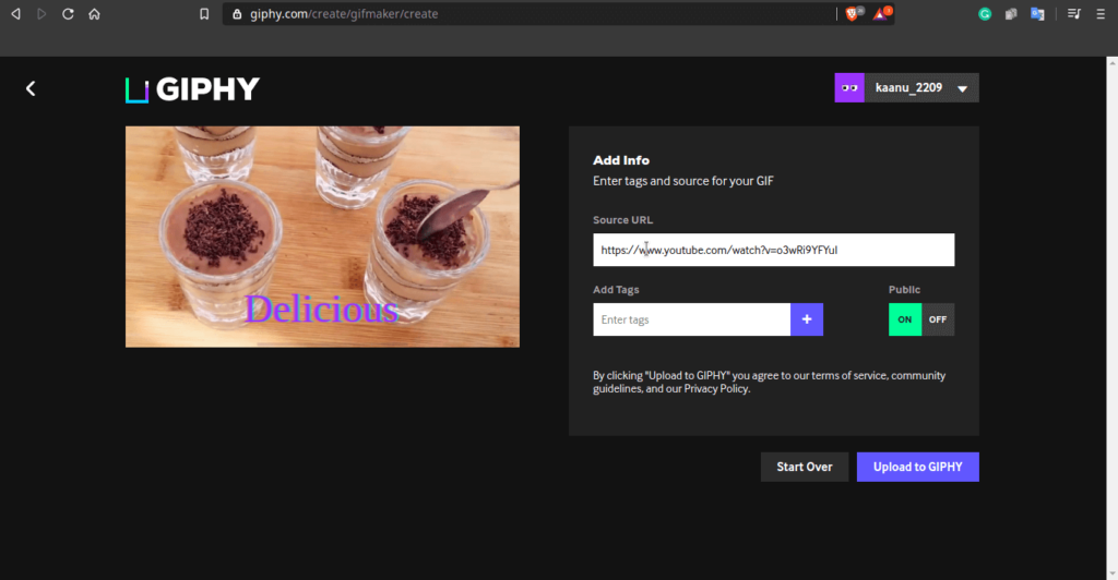 create GIFs from YouTube Videos