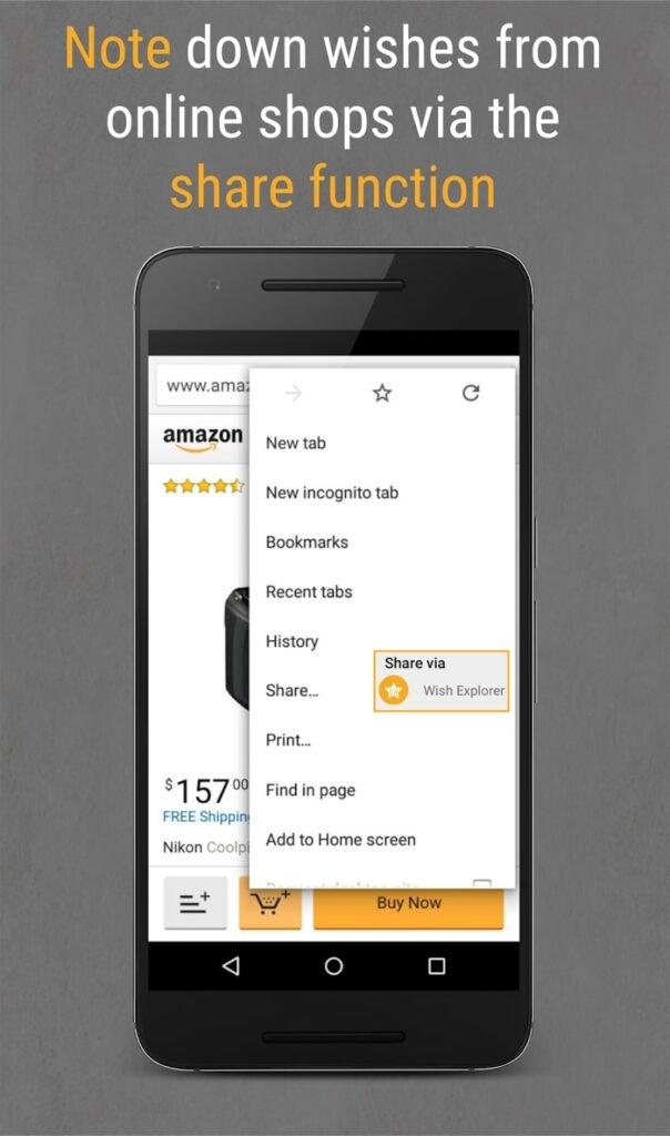Wish Explorer - Meilleure Application de Liste de Souhaits Universelle
