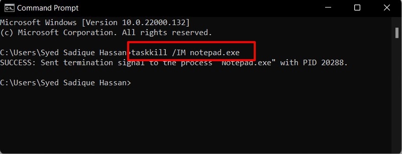 CMDを介してWindows 11でアプリプロセスが閉じない問題を修正する