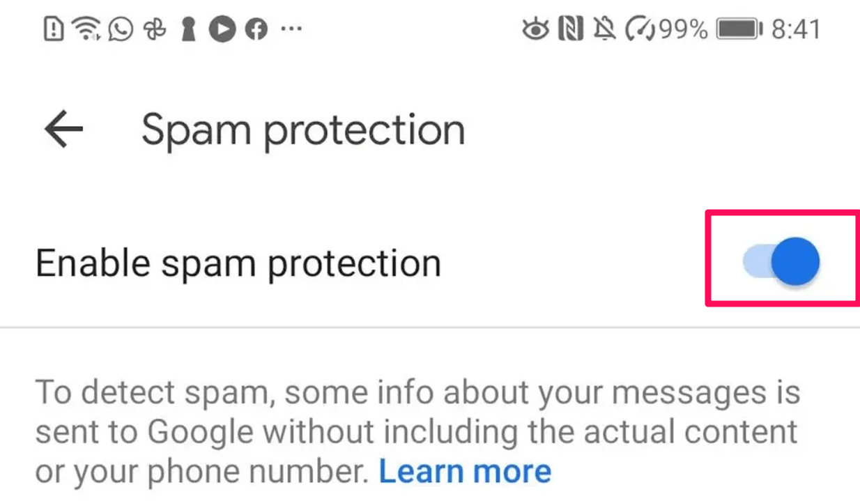 Filtrar spammers