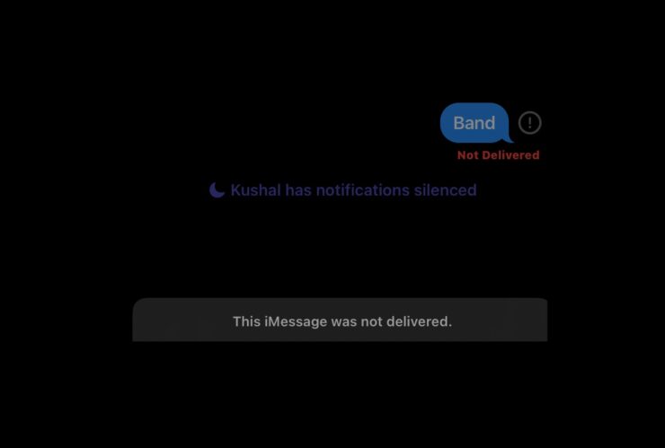 iMessage Not Delivered iPhone Fix