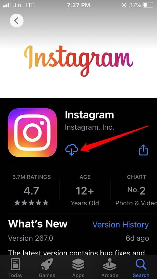 iOS 인스타그램 설치