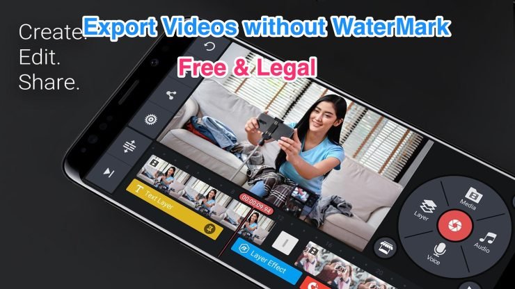 Exportar videos de Kinemaster sin marca de agua gratis