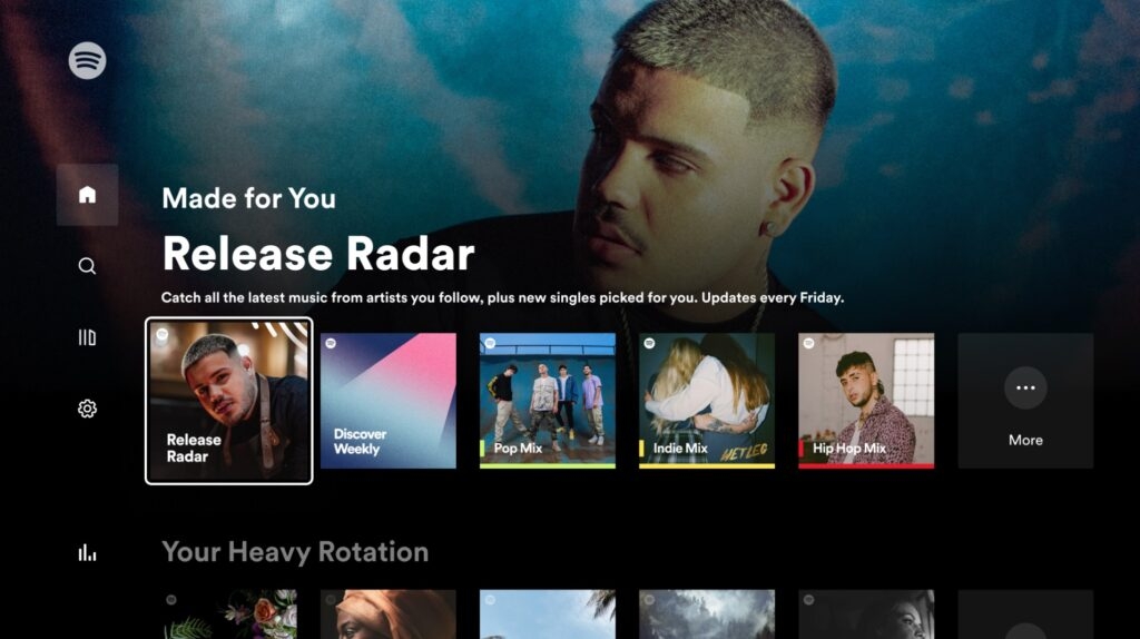 Spotify per TV - Migliori App per Android TV