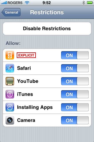 Einrichten des iPod touch ohne Internetzugang