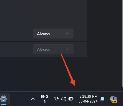 taskbar clock with seconds