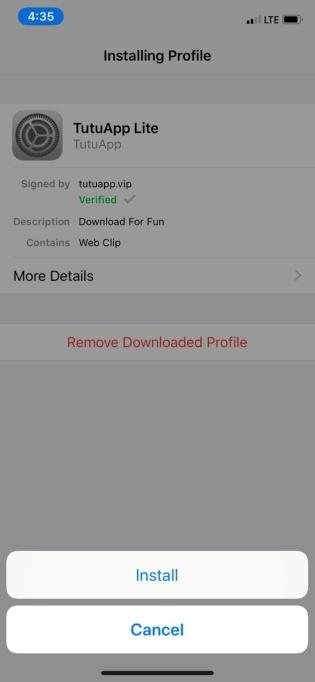 Install TutuApp Lite