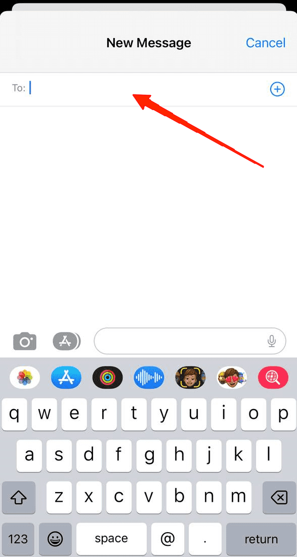 appuyez et sélectionnez le contact de votre liste de contacts