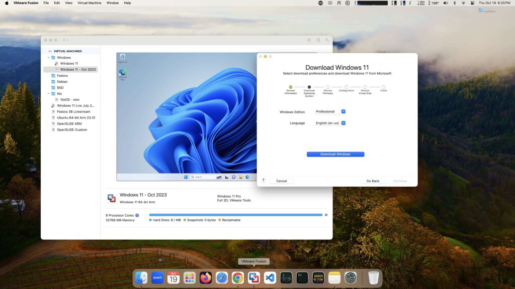 VMware Fusion - Windows Emulator für Mac
