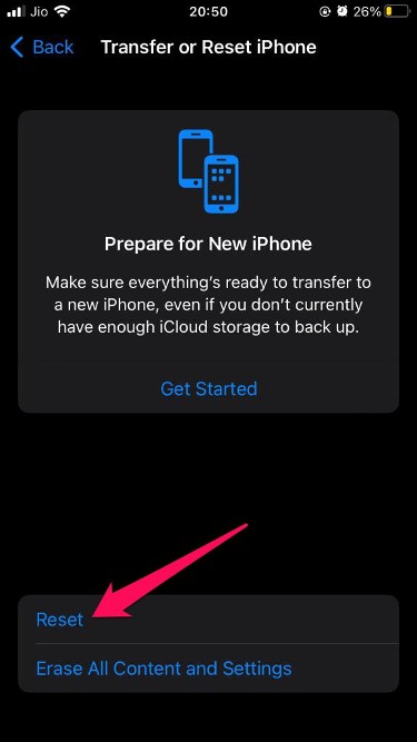iPhone zurücksetzen