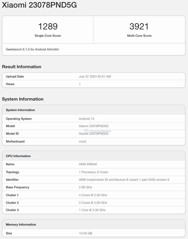 Immagini Reali del Xiaomi 13T Pro Trapelate in un Elenco NCC 3