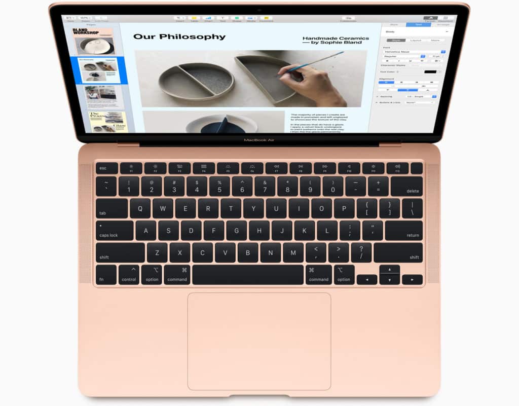 更新されたキーボードを搭載したMacBook Air
