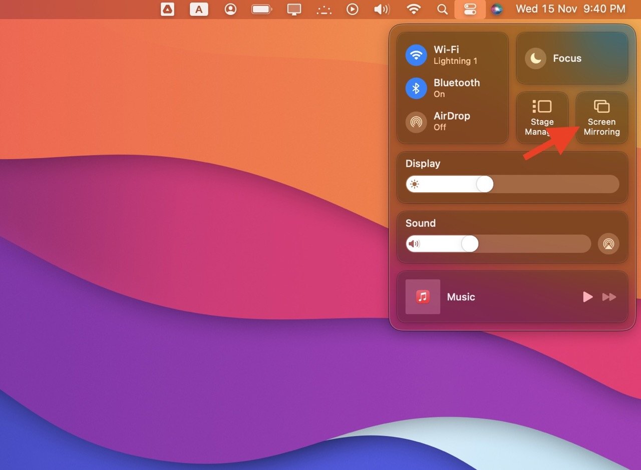 Specchiare il Mac su Roku