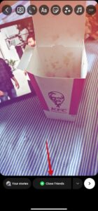 Agregar historia de Instagram a amigos cercanos