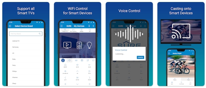 SURE - Aplicativos de Controle Remoto para Apple TV para Android