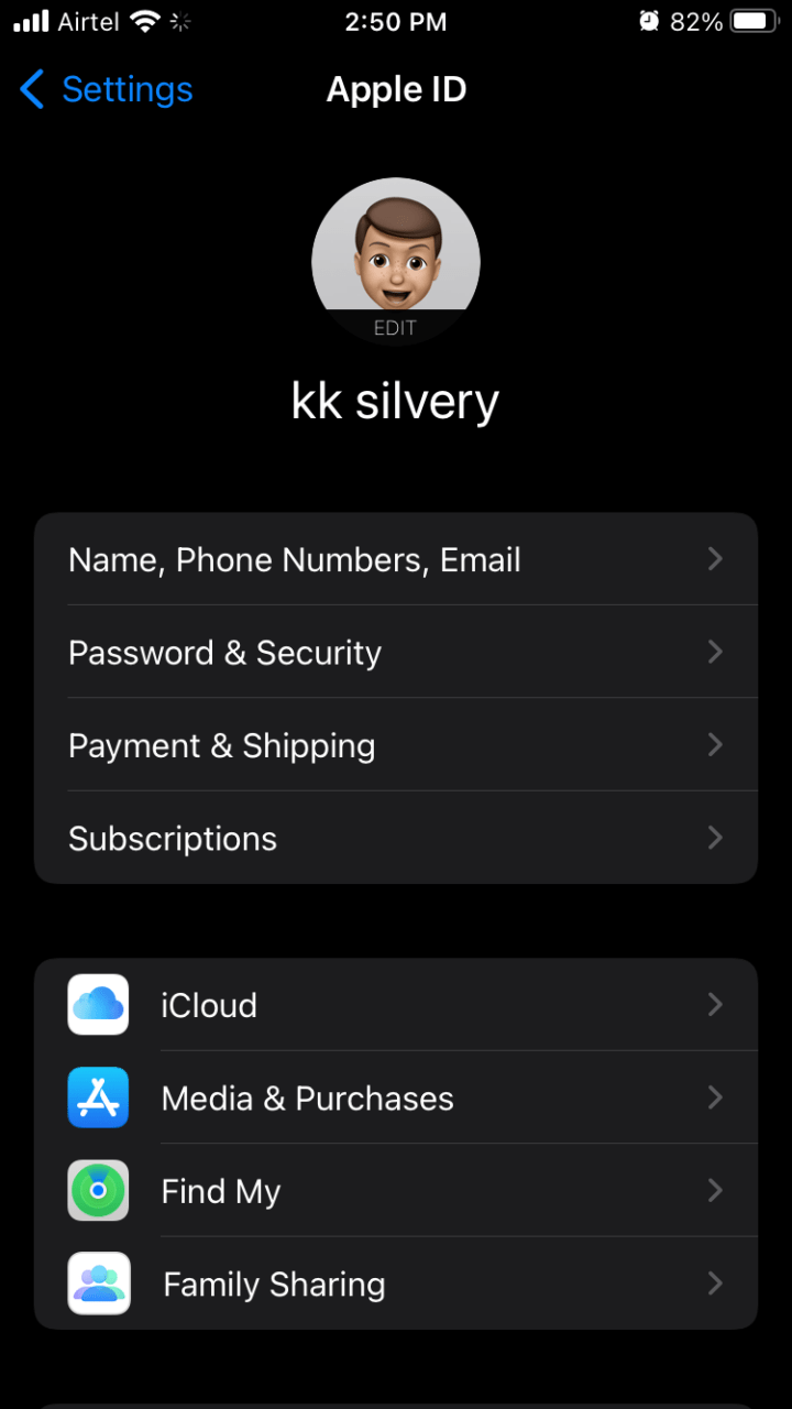 3 - Wählen Sie iCloud