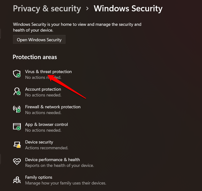 Protezione da virus e minacce