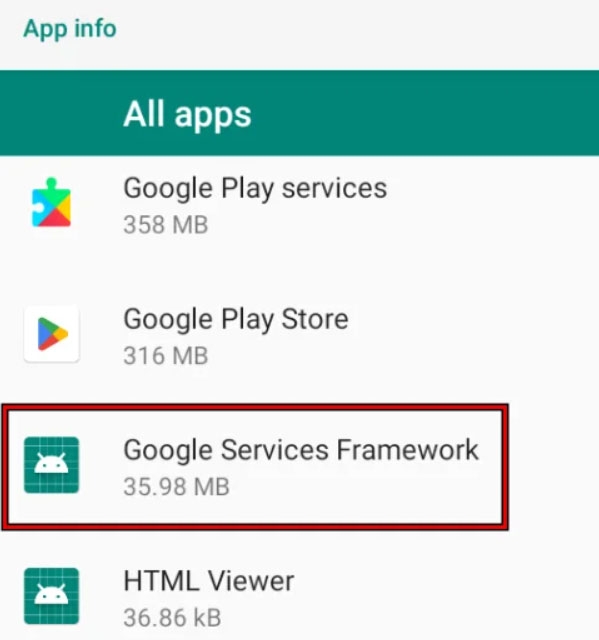 Ative o Google Services Framework no Seu Dispositivo - Erro DF-DdFERH-01 da Google Play Store