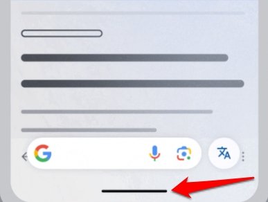 sistema de navegación por gestos Android