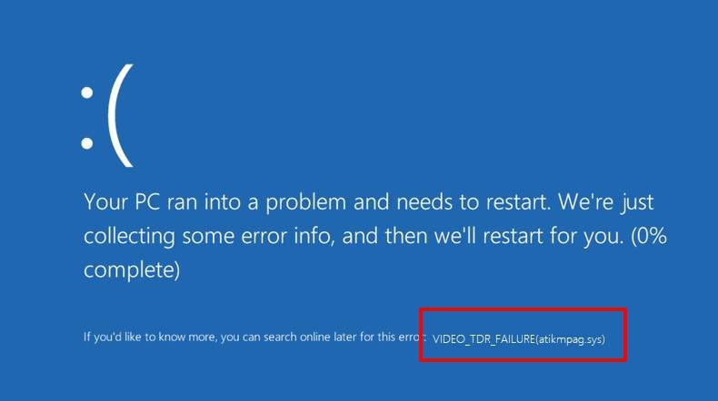 Cómo solucionar el error Video TDR Failure en Windows 11