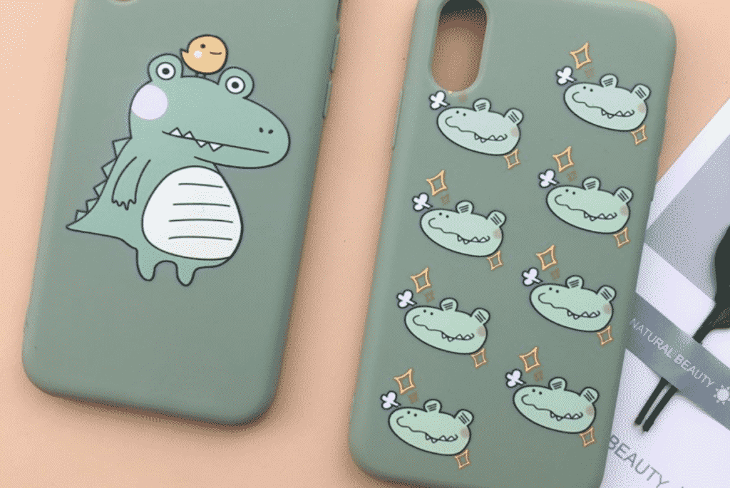 Custodia Cartoon Dino per iPhone SE 2020