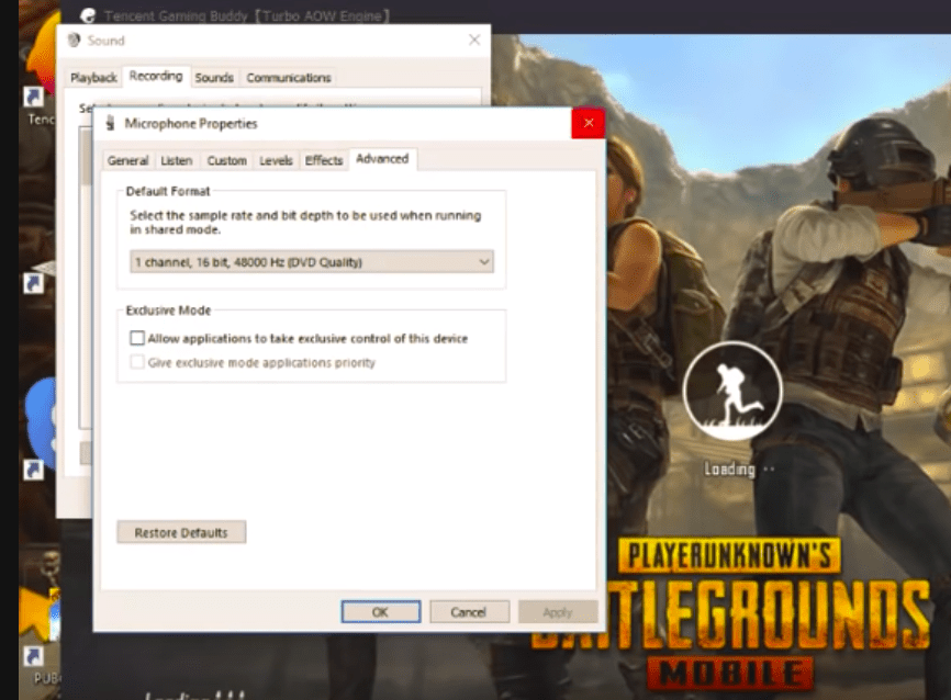 Настройки звука PUBG PC