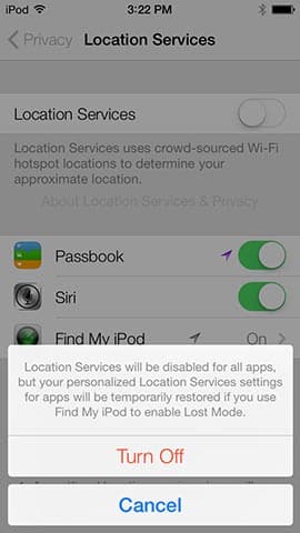 iOS 7 : Activation Lock + Find My iPhone