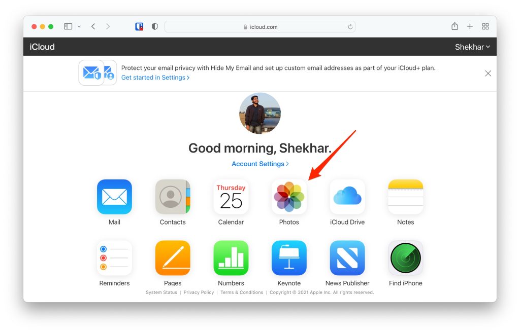 Eliminar permanentemente fotos de iCloud
