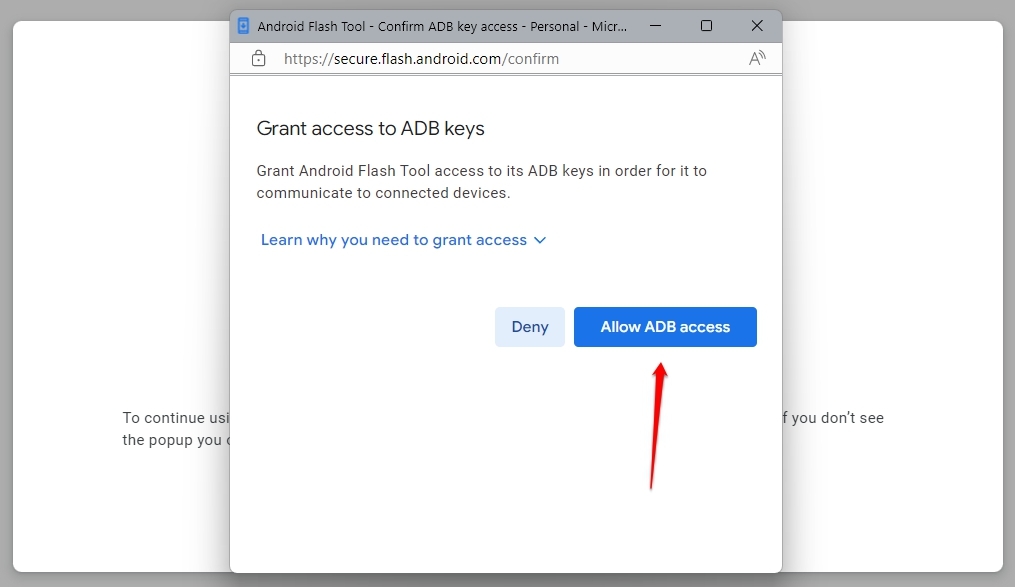 Consenti accesso ADB - Android 14 a Android 13 su Google Pixel