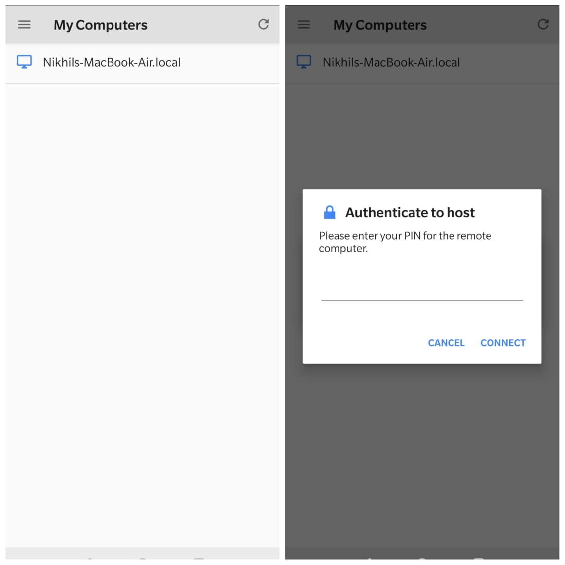Accès CRD sur mobile